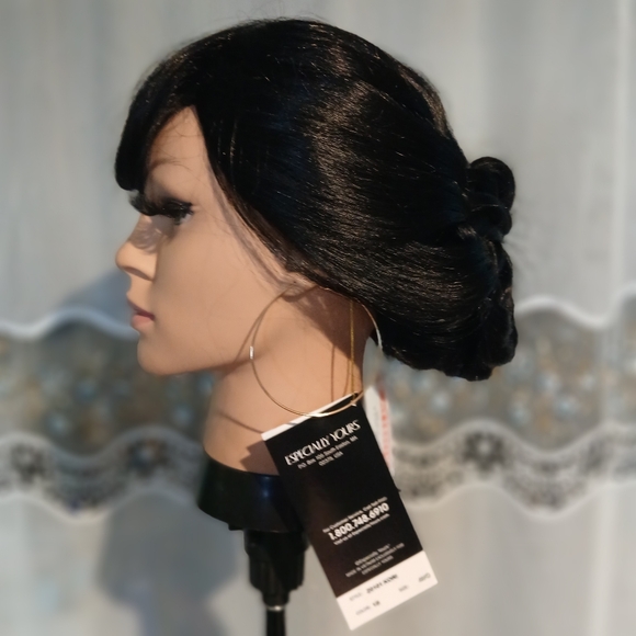 Black Braided Synthetic Hair Wig - Picture 1 of 5